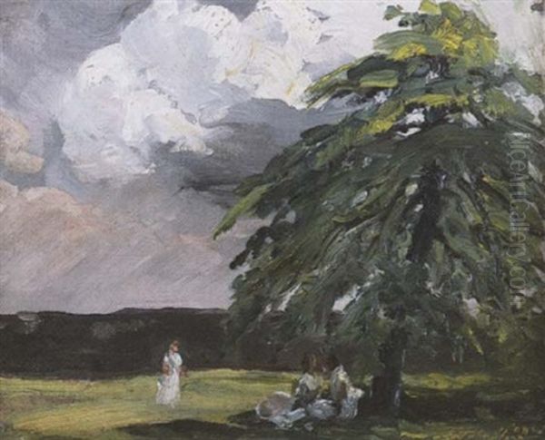 Summer Landscape Oil Painting by John Sloan