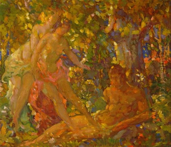 The Vision Oil Painting by Frank J. Van Sloun