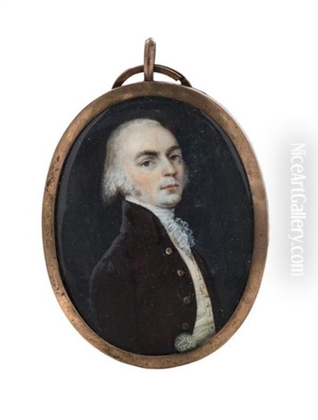 Portrait Miniature Of Robert Beckwith, Esquire Oil Painting by John Ii Smart