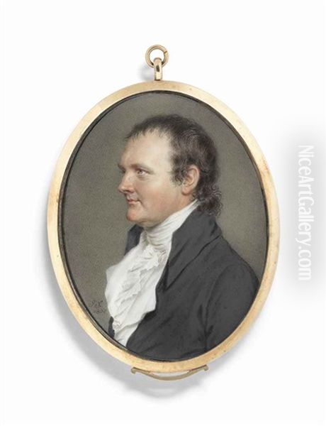 Richard Dighton (1753-1800), In Grey Coat Oil Painting by John Ii Smart