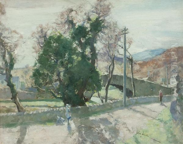 Comrie, Perthshire Oil Painting by John Smellie