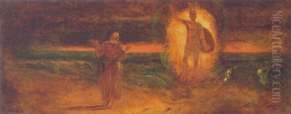 The Vision Oil Painting by James Smetham