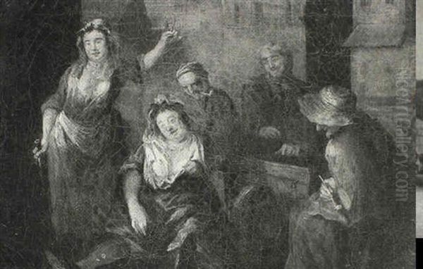 Falstaff And Prince Henry Of Wales From 'the Merry Wives Of Windsor' Oil Painting by Robert Smirke