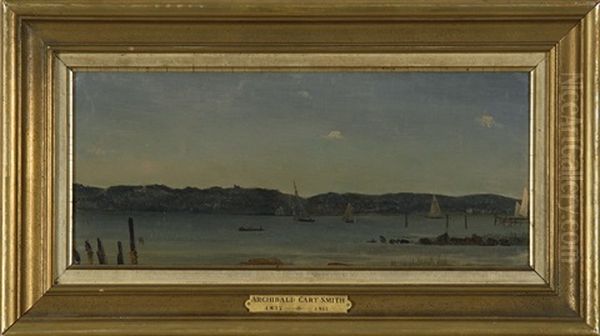 Yacht Basin Oil Painting by Archibald Cary Smith