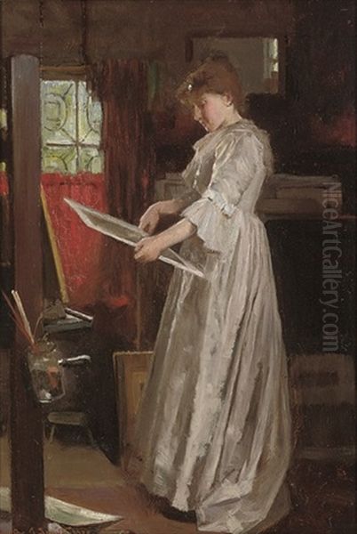 A Favourite Sketch Oil Painting by Carlton Alfred Smith