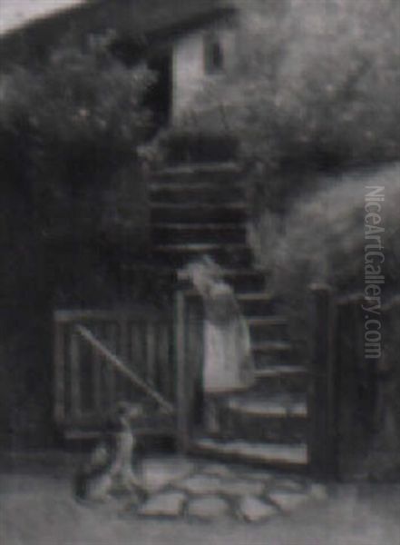 A New Friend Oil Painting by Carlton Alfred Smith