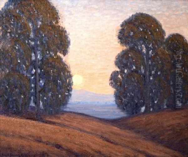 Nocturnal California Landsacpe Oil Painting by Ernest Browning Smith
