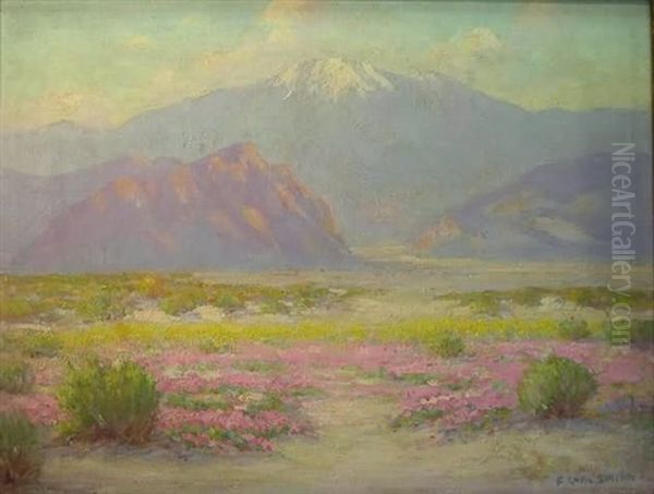 Western Desert Landscape Oil Painting by Frederick Carl Smith