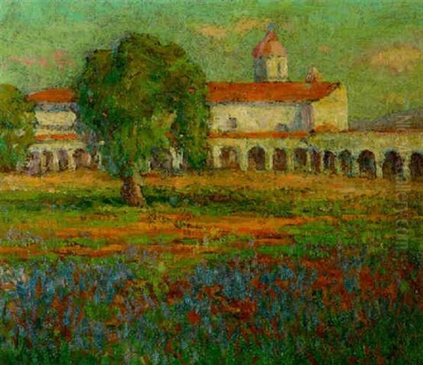 The Mission Of San Luis Rey Oil Painting by Frederick Carl Smith