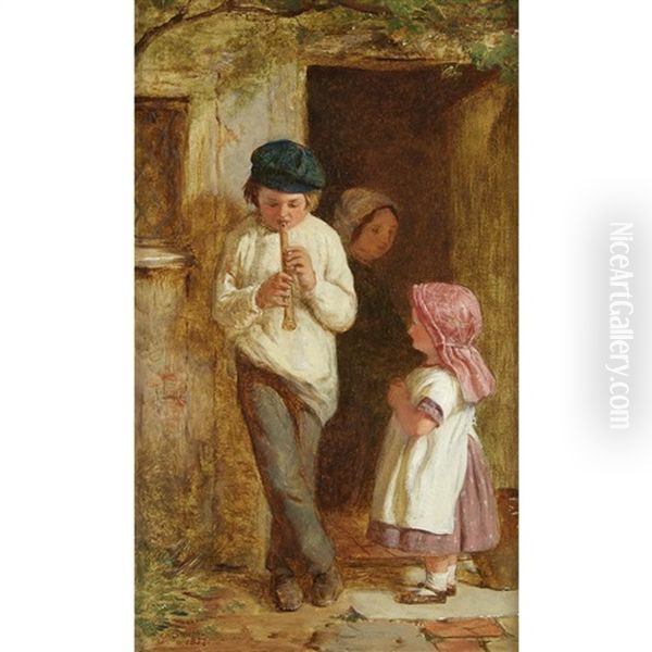 A Merry Tune Oil Painting by George Smith