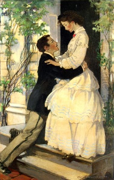 Leadville Express And Wagon Oil Painting by Jessie Willcox Smith