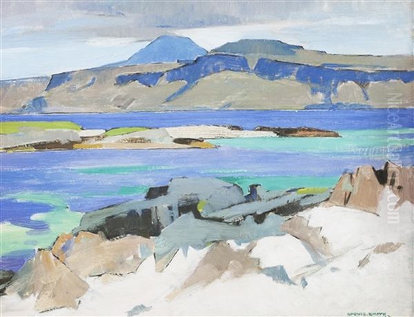 Iona Oil Painting by John Guthrie Spence Smith