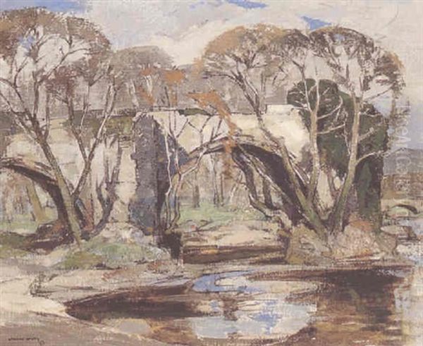 Brig O'earn Oil Painting by John Guthrie Spence Smith