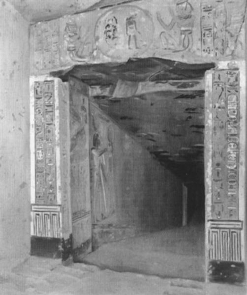 Tomb Of Siptah, Valley Of The Kings Oil Painting by Joseph Lindon Smith