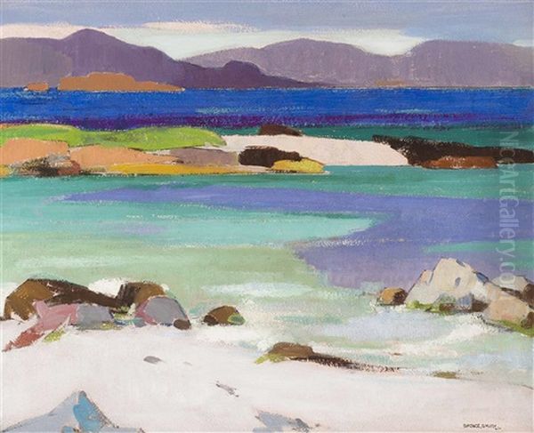 Sound Of Iona Oil Painting by Spence Smith