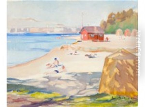 Pihlajasaari Oil Painting by Eero Snellman