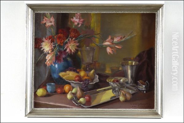 Asetelma (stilleben) Oil Painting by Eero Snellman