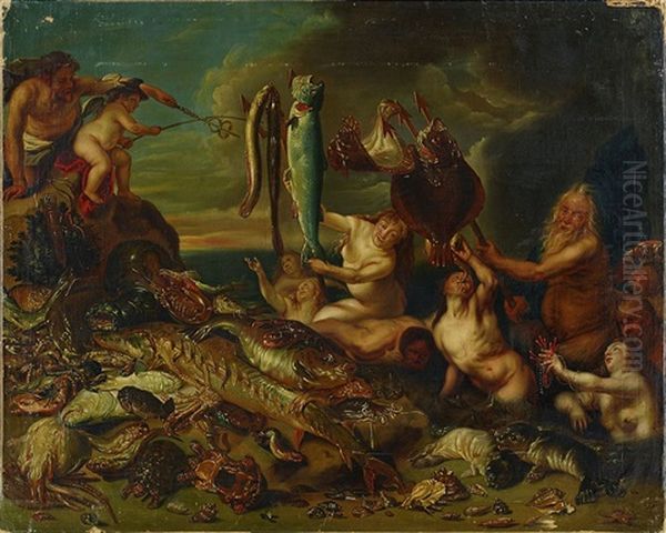 Allegory Of The Sea Oil Painting by Frans Snijders