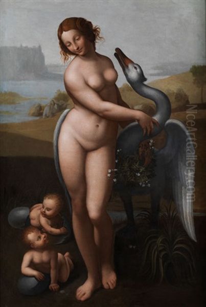 Leda Und Der Schwan Oil Painting by Sodoma
