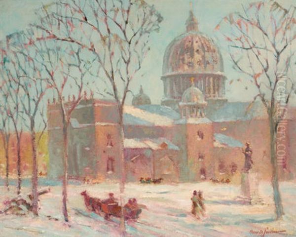 L'oratoire St-joseph, Montreal Oil Painting by Oscar Daniel Soellner