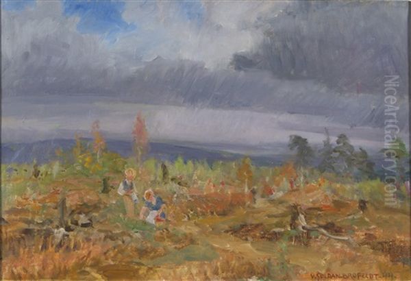 In The Wild Oil Painting by Venny Soldan-Brofeldt