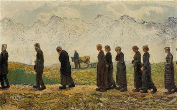 Geleite Oil Painting by Alexander Leo Soldenhoff