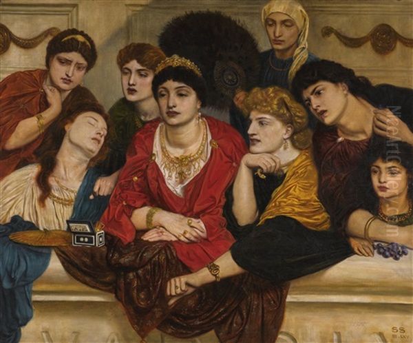 Habet! In The Coliseum A.d.xc Oil Painting by Simeon Solomon