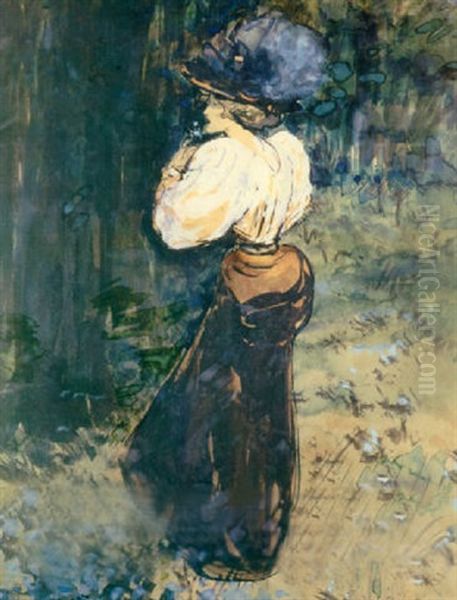 L'attente Oil Painting by Henry Somm