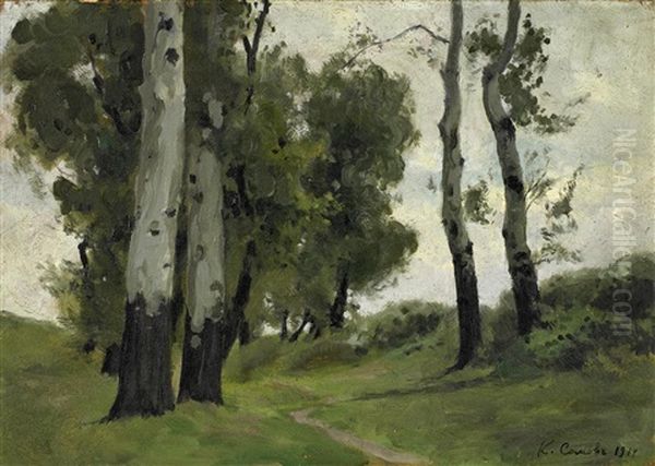 Russische Landschaft Oil Painting by Konstantin Andreevic Somov