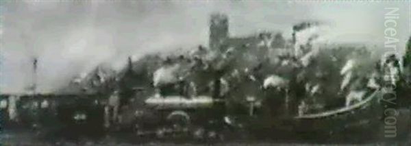 London And Northwestern Railroad Oil Painting by William Louis Jnr. Sonntag