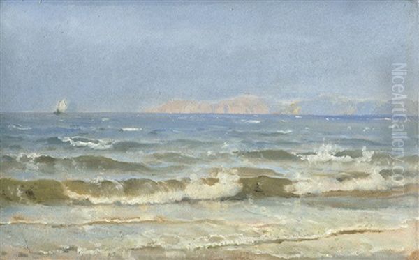 Brandung Oil Painting by Carl Fredrick Sorensen