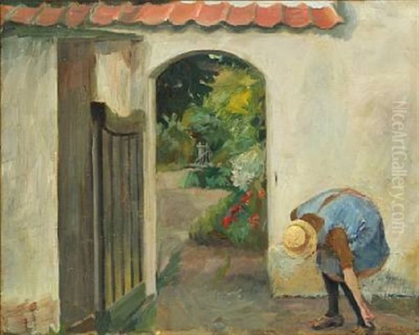 Ved Laagen Oil Painting by Eiler (Carl) Sorensen