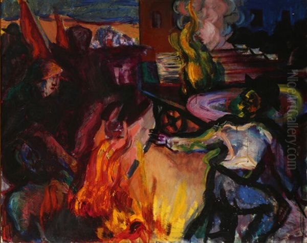 Revolution Oil Painting by Jens Sorensen