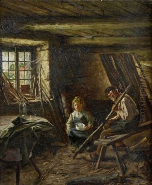 Interieur De Bucheron Oil Painting by Albert Sorkau