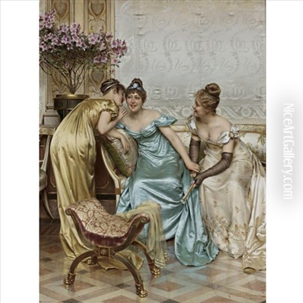 Secrets Oil Painting by Charles Soulacroix