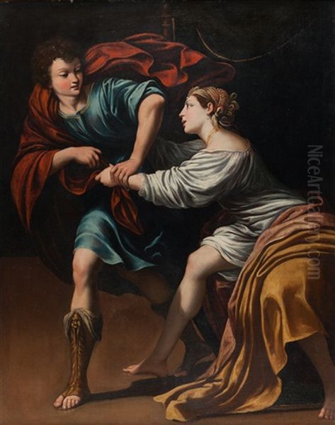 Joseph Und Die Frau Des Potiphar Oil Painting by Lionello Spada