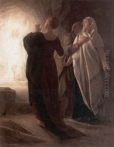 Le Marie Al Sepolcro Oil Painting by Gustav Adolph Spangenberg