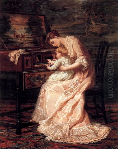 An Early Essay Oil Painting by Catharine Adelaide Sparkes