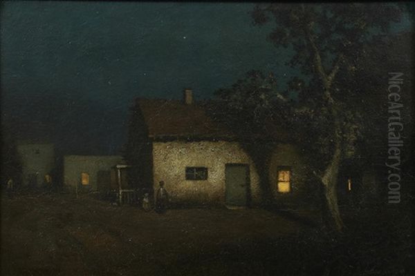 Nocturne, Adobe Oil Painting by Will Sparks