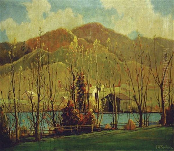 Brown County, Indiana Oil Painting by John Adams Spelman