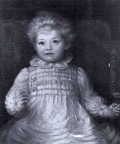 Portrait Of A Young Boy Oil Painting by Percy Fred. Seaton Spence