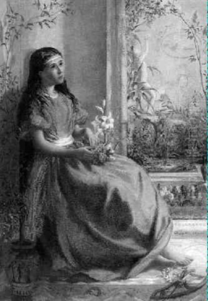 Lost In Thought Oil Painting by Thomas Ralph Spence