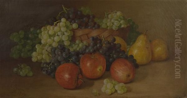 Still Life With Fruit Oil Painting by John Clinton Spencer