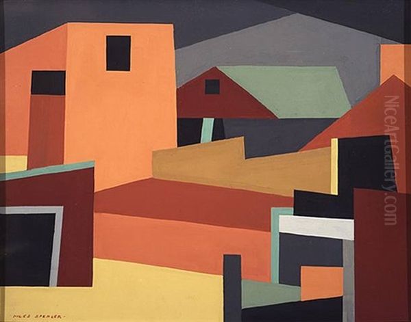 Still Life Oil Painting by Niles Spencer