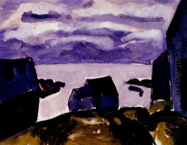 The Cove, Ogunquit Oil Painting by Niles Spencer