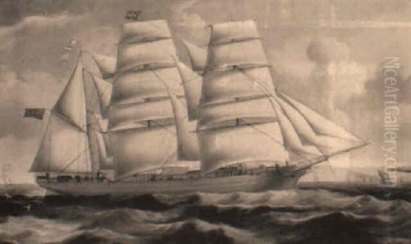 The Clipper Barque Annie Mcdonald Oil Painting by William Barnett Spencer