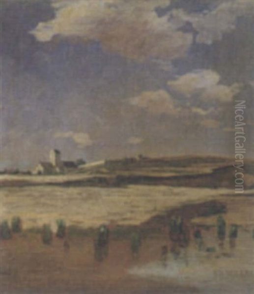 Kustenlandschaft Oil Painting by Eduard Spoerer