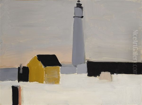 Le Phare (antibes) Oil Painting by Nicolas De Stael