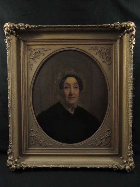 Portrait Mrs Amory Boston Frame Oil Painting by Richard Morrell Staigg