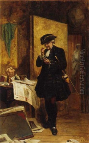The Connoisseur Oil Painting by George Clark Stanton